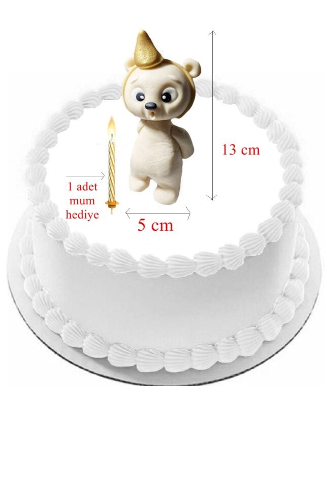 Şeker Hamurundan Mum Üfleyen Ayıcık
