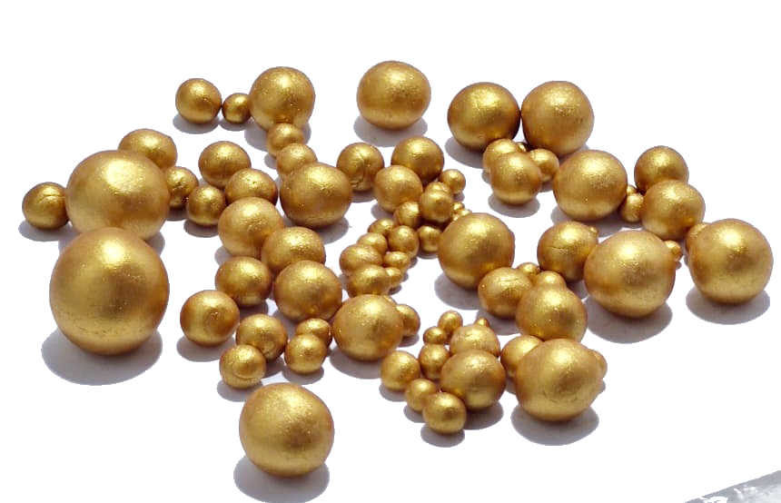 Şeker Hamurundan Sedefli Gold Toplar Küçüklü Büyüklü 40-50 gr Arası Gelecek