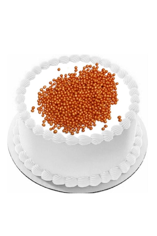 Turuncu Pirinç Patlağı Pasta Süsü 40 gr