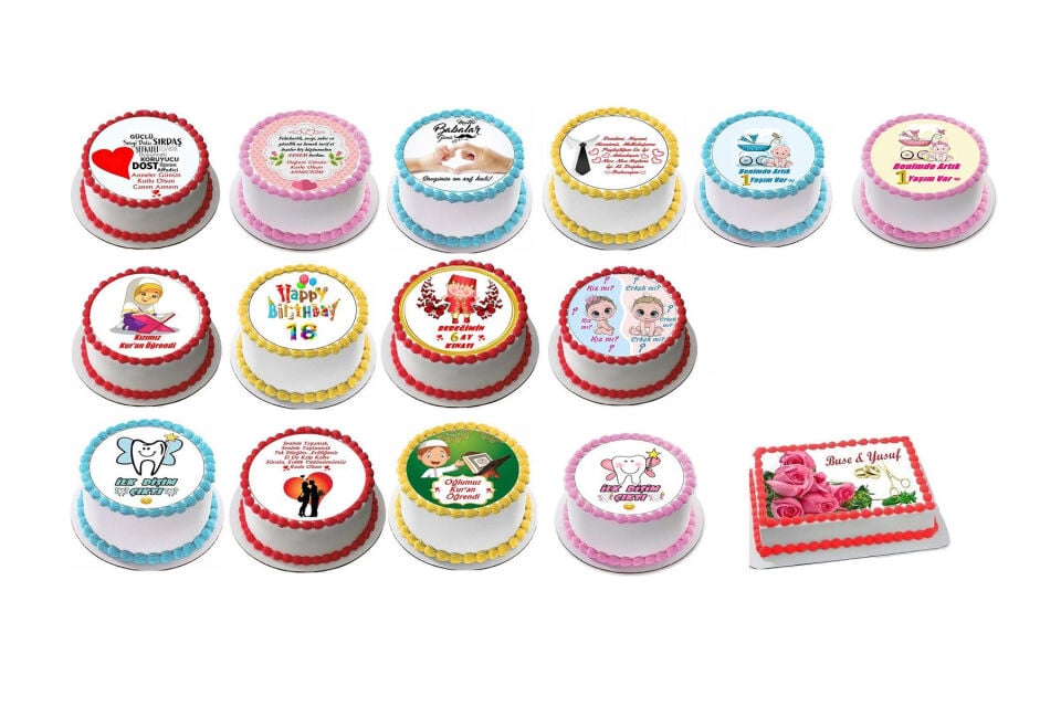 Yenilebilir Pasta Resmi İstediğiniz Görseli Size Gönderiyoruz