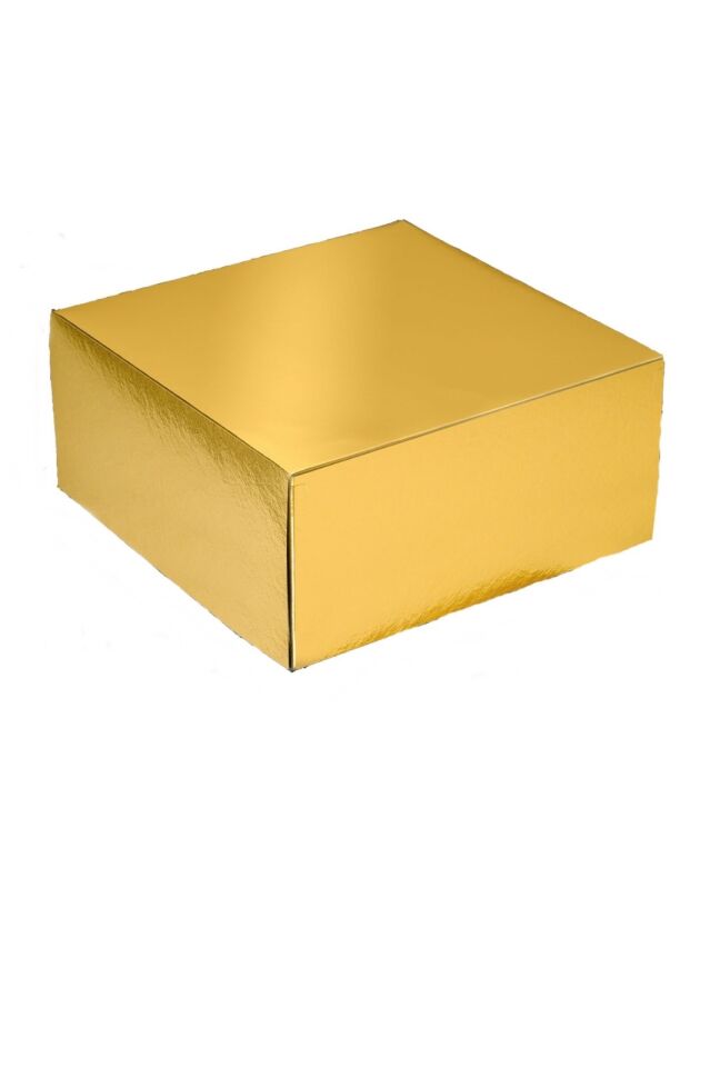 Pasta Kutusu 19x19x13 cm Gold Renk 1 Adet