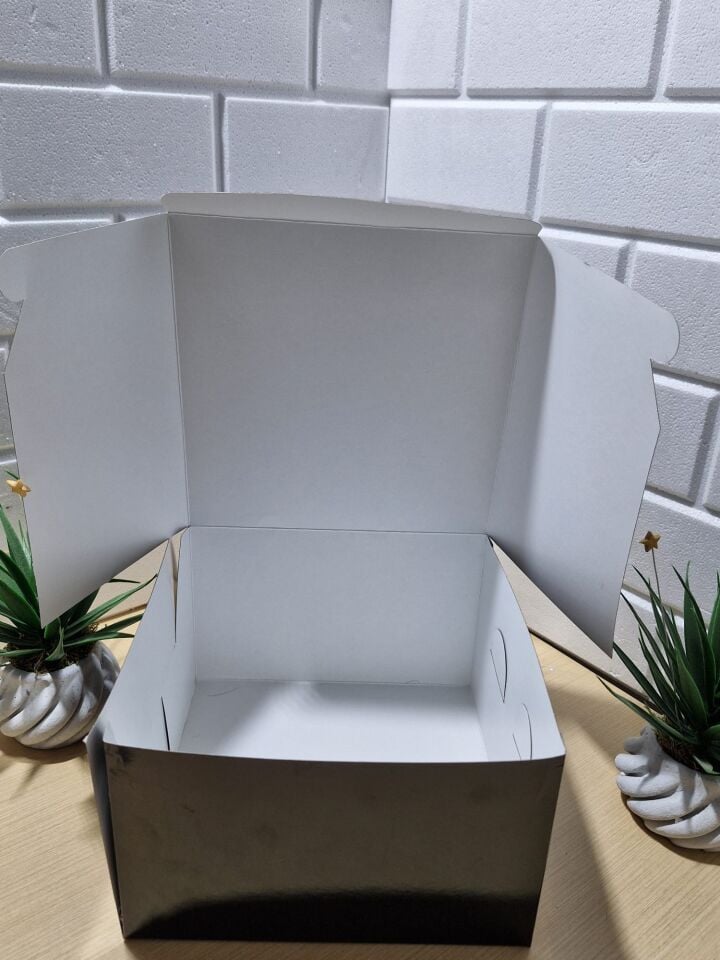 Pasta Kutusu 21x21x13 cm Siyah 1 Adet