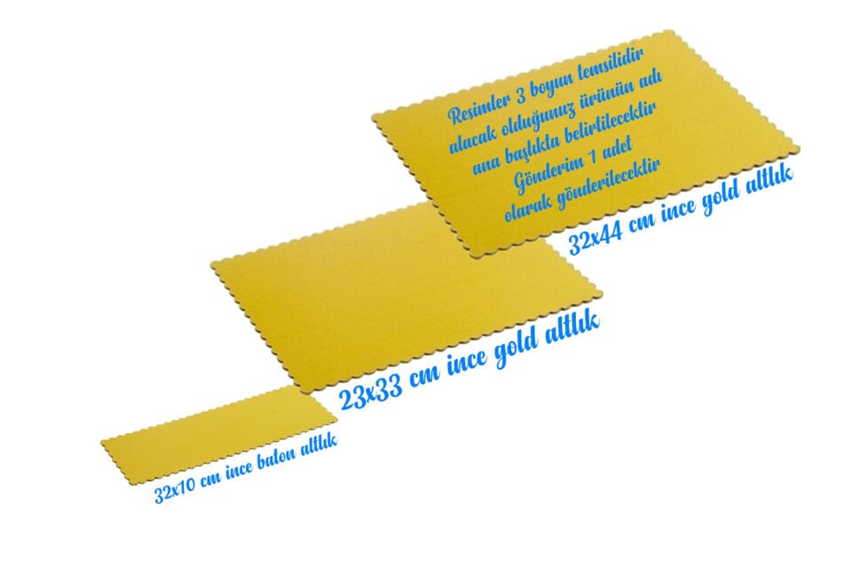 Pasta Altlık 23x33 cm 10-15 kişilik Pastaya Uygun 1 Adet